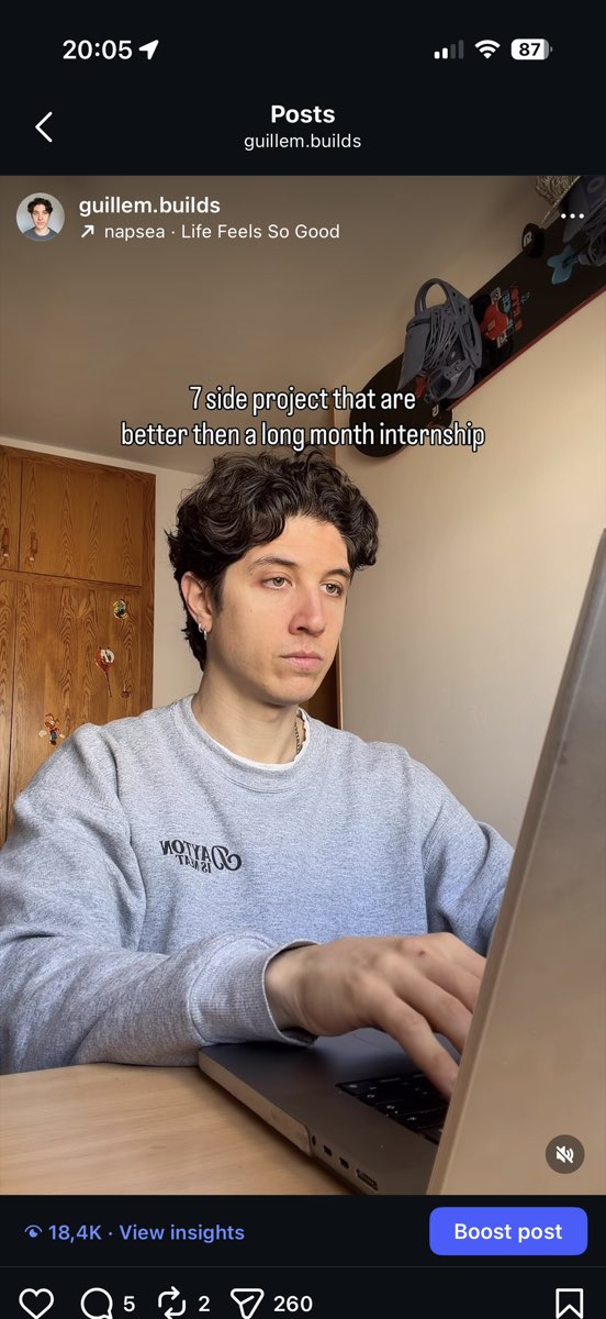 Instagram post with 18.4K views