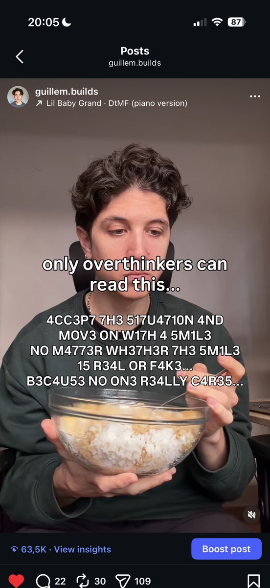 Instagram post with 63.5K views